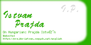 istvan prajda business card